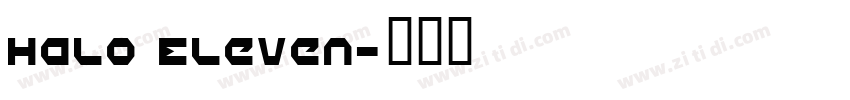 Halo Eleven字体转换